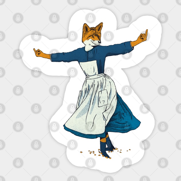 Look At All The Fox I Give - II Sticker by Gintron